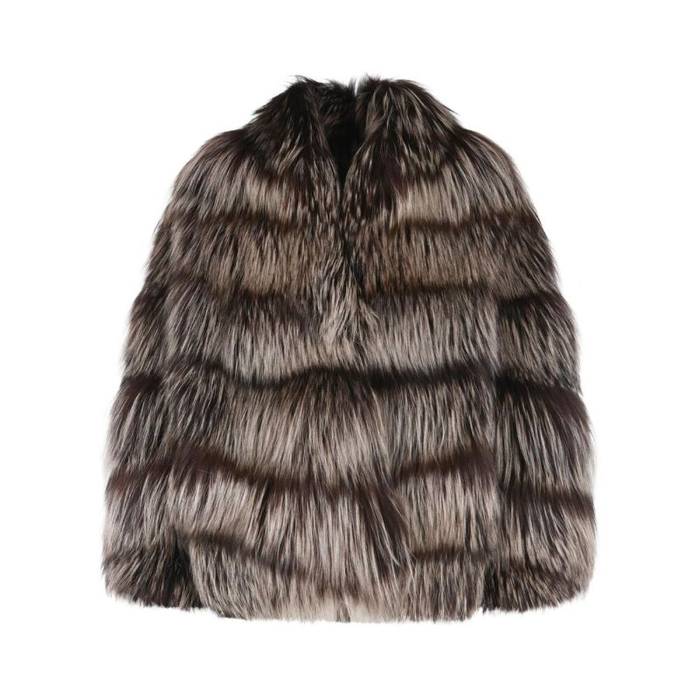 Simonetta Ravizza 'Banny' Fox Fur 'Silver Fox Iris' Women